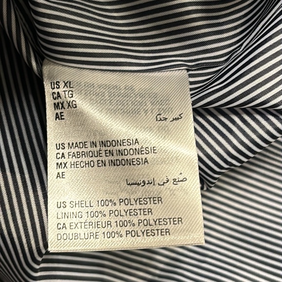 NWT Charter Club Water-Resistant Hooded Anorak Jacket - Navy - Picture 8 of 8